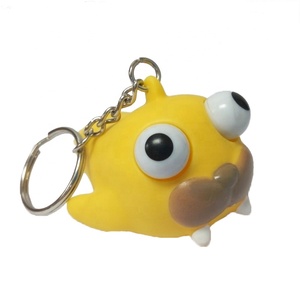 Mignon de Forme animale/Pvc En Plastique Porte-Clé Personnalisé, Bande <span class=keywords><strong>Dessin</strong></span>ée Squishy, squeeze yeux pop porte-clés - Product Image 3