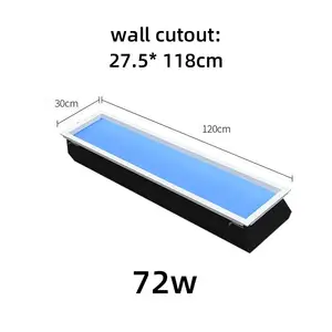 High-Grade Led Smart Ceiling Light Roof Tuya APP Blue Sky Panel Light Roofing Simulated Sunlight Windows