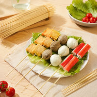 Brochettes jetables en bambou en gros pour barbecue commercial, idéales pour kebab, saucisses, tanghulu, barbe à papa et fruits