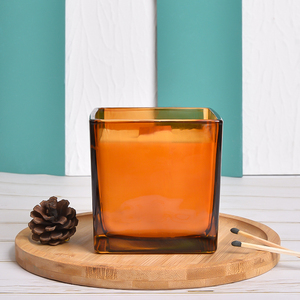 โถแก้วทำด้วยมือเป็นมิตรต่อสิ่งแวดล้อมเทียนหอมขี้ผึ้งถั่วเหลืองธรรมชาติที่มีกลิ่นหอมยาวนานสำหรับบ้านสำนักงานสปาของขวัญน้ำมันหอมระเหย - Product Image 4