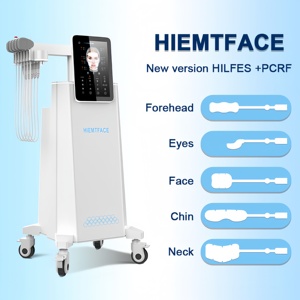 Appareil de beauté pour le visage et le corps BECO 7 Pads HIEMS PCRF, stimulateur musculaire, raffermissant de la peau, élimination des rides et des poches sous les yeux - Product Image 1