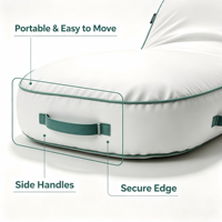 Fauteuil gonflable recouvert de tissu, chaise flottante pour piscine extérieure
