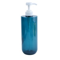 Emballages cosmétiques personnalisés en gros, flacons en plastique PET pour shampooing et après-shampoing, 300 ml, 500 ml, 800 ml, flacon rond vide pour lotion avec pompe