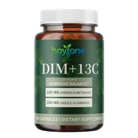 Complément alimentaire en capsules végétales OEM à marque privée, complexe de légumes cruciaux DIM 100mg I3C 300mg avec BioPerine