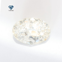 Effet fleur de glace K9 pointe bas ovale coupe cristal perceuse en vrac bricolage porter des chaussures amples avec des accessoires strass en verre de haute qualité