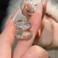 Groothandel Paar Ringensets Geometrisch Liefde Verweven Legering Gegalvaniseerd Trouwringen Valentijnsdag Cadeau Unisex