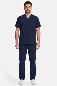 Ensembles de blouses tissées en spandex pour la vente en gros – Uniformes de travail personnalisables pour cliniques dentaires, cliniques vétérinaires, salons de beauté et soignants - Product Image 5