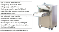 Rouleau de presse automatique de pâte de boulangerie 250kg farine de blé automatique