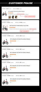Bicicleta Eléctrica Plegable Hottech para Adultos, 16 Pulgadas, Blanca, 250w, 36v, Portátil, Usada, HM16, Hottech Ebike Dirt - Product Image 6