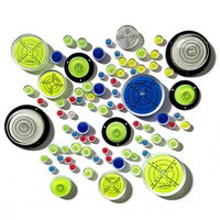 Niveau à bulle circulaire de haute précision 50x10mm avec division 5'/6', niveau à bulle vert pour la topographie, la machinerie et le nivellement des camping-cars
