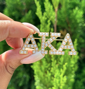 Broche de Sororidad Griega con Pedrería AKA, Esmalte Duro, Pin de Solapa <span class=keywords><strong>para</strong></span> Presidente de Capítulo, Votación, Cristal Rosa y Verde, Pin de Hermanas Bonitas - Product Image 4