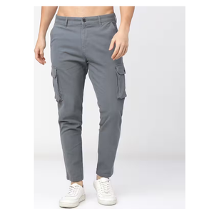 กางเกงคาร์โก้ผ้าลูกฟูกทรงตรงสไตล์ใหม่สำหรับผู้ชาย น้ำหนักเบา ผ้าฝ้าย 100% บริการ OEM มีกระเป๋าหลายช่อง - Product Image 3