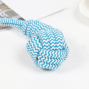 Jouet à mâcher interactif pour chien en corde de coton, balle à mâcher pour nettoyage des dents, taille moyenne, jouets à mâcher pour animaux de compagnie - Product Image 4