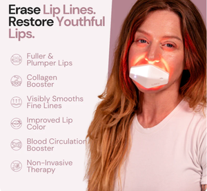 Dispositivo 2 en 1 para Blanqueamiento Dental y Cuidado de Labios, Terapia de Luz Roja, Antiarrugas, Hidratante y Voluminizador de Labios Eléctrico - Product Image 6