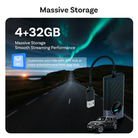 OEM Kablosuz CarPlay Android Auto Dongle Çift Bantlı Wi-Fi Bluetooth 5.4 Hızlı AI Medya Kutusu 4+32G RAM/ROM Evrensel Araçlar İçin Medya Cihazı