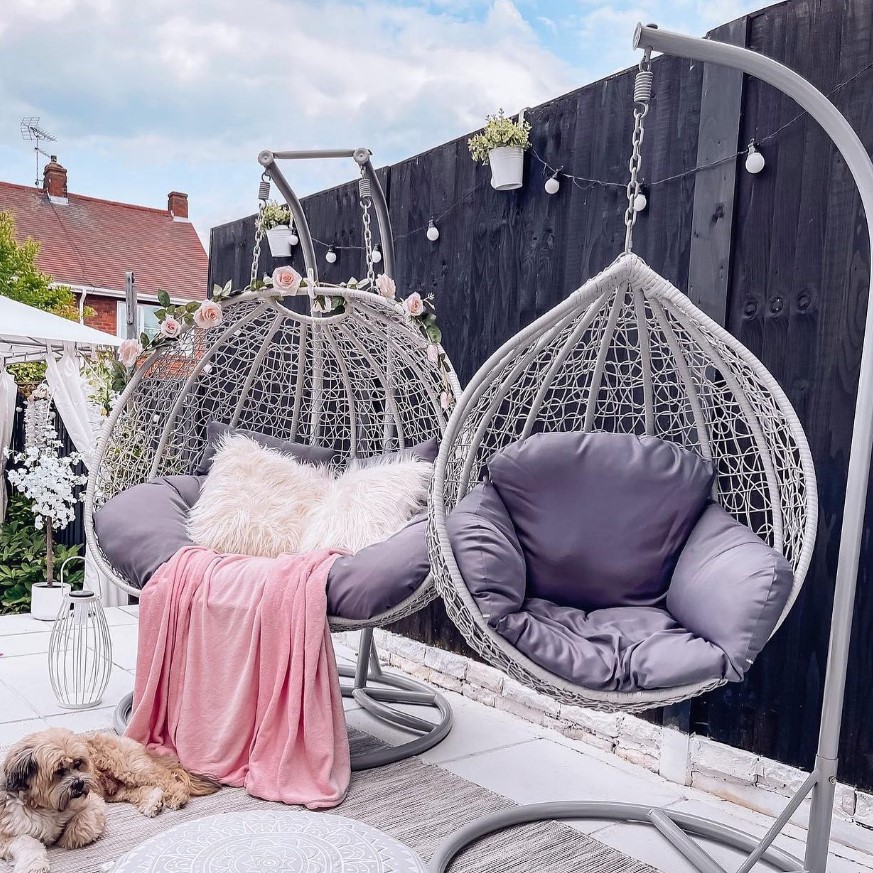 Лидер продаж, уличная садовая мебель, подвесное плетеное кресло-качели из ротанга для отдыха, патио