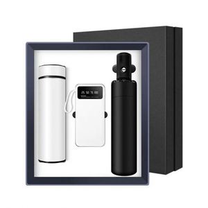 Set de Regalo Corporativo de Lujo 2025: Termo 3 en 1, Masajeador de Cuello, Batería Externa con Soporte para Teléfono - Product Image 1