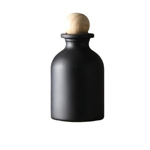 Bocaux en verre de 100 ml avec couvercle en bois arrondi, élégants, pour bricolage, rechargeables, pour diffuseur de parfum ou d'huiles essentielles, pour la maison ou la salle de bain - Product Image 5