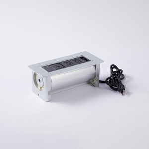 <span class=keywords><strong>Prise</strong></span> de <span class=keywords><strong>bureau</strong></span> encastrée pour table, en alliage d'aluminium brossé, 2 prises 10A, 1 <span class=keywords><strong>USB</strong></span>-A, 1 <span class=keywords><strong>USB</strong></span>-<span class=keywords><strong>C</strong></span>, avec commande manuelle, CE ROHS - Product Image 2