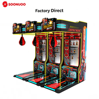 Machine de boxe commerciale en métal, jeu d'arcade à monnayeur, testeur de force pour centres de jeux, certifiée CE