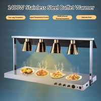 Luxuriöser Hochwertiger Edelstahl-Buffet-Wärmebehälter mit Energiesparfunktion A+++ für Restaurants & Hotels