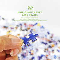 Puzzle personnalisé 1000 pièces Forêt Magique Grise, lignes de découpe, lamination UV brillante, affiche 1:1, direct usine, épais, sans bavures