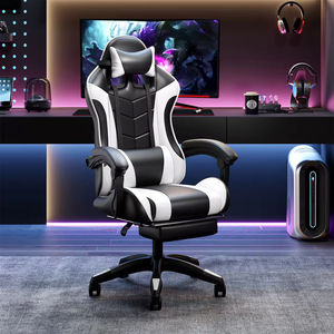 Kursi Gaming Kulit Sintetis Bantalan Busa Kepadatan Tinggi Desain Ergonomis Pengangkat Gas 2-Tahap Memastikan Kenyamanan untuk Sesi Bermain yang Lama - Product Image 4