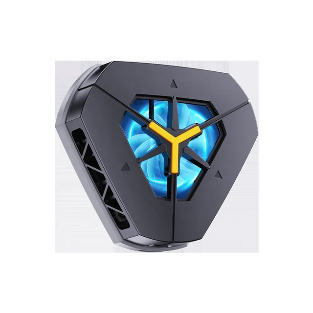 DY19 One-Key Quick Cooler Fashion Design Mobile Phone Gameplay Joystick Semiconductor Radiator Back Clip Phone Controller