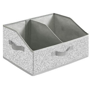 Caja de Almacenamiento de Tela Plegable con Particiones y Tapa Abierta, Capacidad de 18L, Diseño Moderno y Simple, Organizador de Armario para Dormitorio, Transfronterizo - Product Image 1