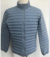 Blouson d'hiver matelassé à bulles - Col montant en toile, fermeture éclair sur le devant, pour la randonnée en plein air