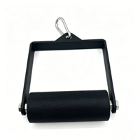 Accessoire de machine à câble de gym, poignée en D rotative robuste et réglable avec poignée antidérapante et corde triceps pour l'entraînement des bras