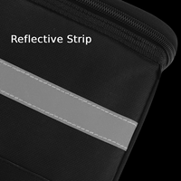 SAHOO Sac de guidon de vélo 3L grande capacité avec bande réfléchissante détachable et réglable en Velcro, écran tactile en PVC pour la navigation à vélo