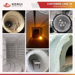KERUI utilise largement le joint de porte en fibre de céramique torsadée 3mm-50mm isolation thermique corde en fibre de céramique