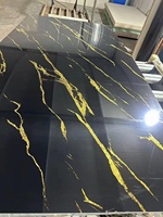Feuille de PVC marbré de 3 mm, feuille de plastique murale imperméable aux UV