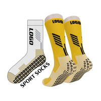 Ventes directes d'usine de genouillères de football antidérapantes personnalisées, chaussettes antidérapantes de football/basket-ball/hockey sur glace