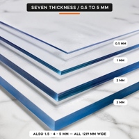 Tapis de bureau en panneau de cristal PVC Transparent protecteur de dessus de Table en verre souple Découpable épaissi Film plastique antidérapant Table en verre souple