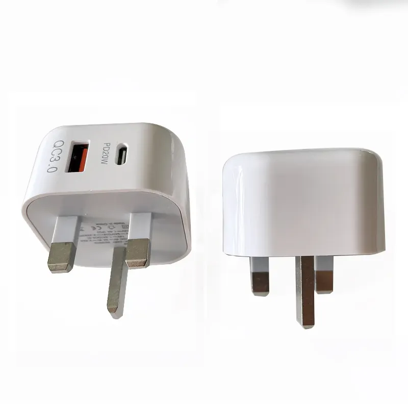 UK Kepala Pengisi Daya Pd Ponsel, Kepala Pengisi Daya 20W Usb-c QC3.0 dengan Fungsi Cepat, Harga Pabrik