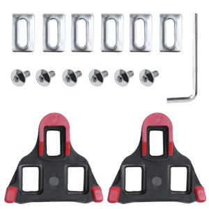 Crampons de pédale de vélo de route Yueli, antidérapants, en plastique rouge/jaune pour vélos de route - Product Image 3