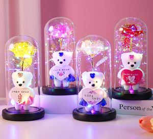 Regalo de Lujo para el Día de San Valentín 2025, Oso de Peluche, Rosa Eterna, Cadeau Saint Valentin, Decoración, Set de Regalo para un Feliz Día de San Valentín - Product Image 6