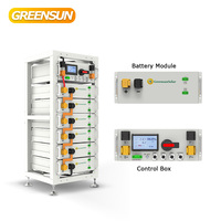 Greensun batterie au lithium haute tension 51.2V 100AH 20KWH 30KWH 40KWH 50KWH 60KWH HV batterie au lithium-ion avec onduleur deye Solis