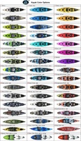 Kayak modulaire à pédales électroniques U-Boat de 11 pieds, détachable, pliable, en LLDPE résistant aux UV, pour 1 personne, avec garantie de 3 ans