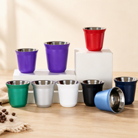 Mug à expresso de 160 ml en stock, livraison rapide avec graphisme personnalisé pour emballage de détail, faible MOQ, service OEM ODM
