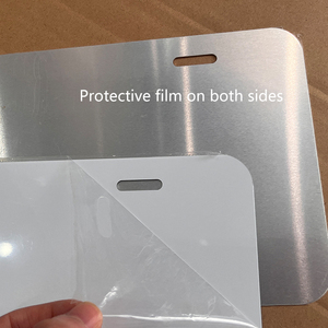 Cadre de plaque d'immatriculation de <span class=keywords><strong>moto</strong></span> et de voiture européenne personnalisé par sublimation, blanc, en aluminium, avec gaufrage, plaque d'immatriculation - Product Image 3