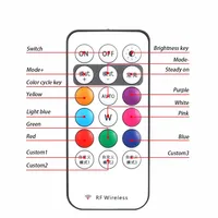 1-6PCS Feux stroboscopiques LED sans fil pour drone, moto, voiture, vélo, lumière d'avertissement télécommandée, indicateur lumineux, recharge USB, 8 couleurs