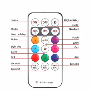 1-6 Luces LED Inalámbricas <span class=keywords><strong>para</strong></span> Drones, Luces Estroboscópicas <span class=keywords><strong>para</strong></span> Motocicletas, Coches y Bicicletas, Luz de Advertencia con Control Remoto, Luz Indicadora, Carga USB, 8 Colores - Product Image 4