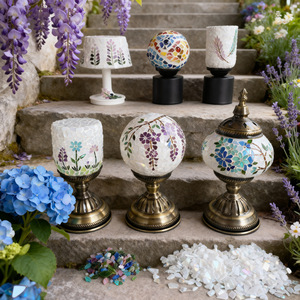 Kit de Lámpara de Mosaico Turco, Kit de Manualidades de Lámpara Decorativa Bohemia de Vidrio Teñido para Adultos, Crea Tu Propia Lámpara - Product Image 1