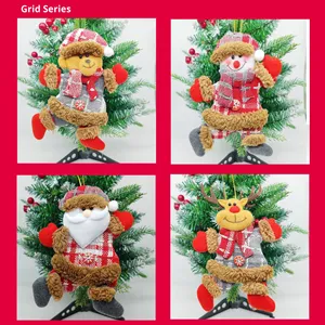 산타클로스 리본 활 장식 친환경 타이난 브랜드 공장 도매가 신상품 미국 스타일 풀컬러 크리스마스 트리 - Product Image 4