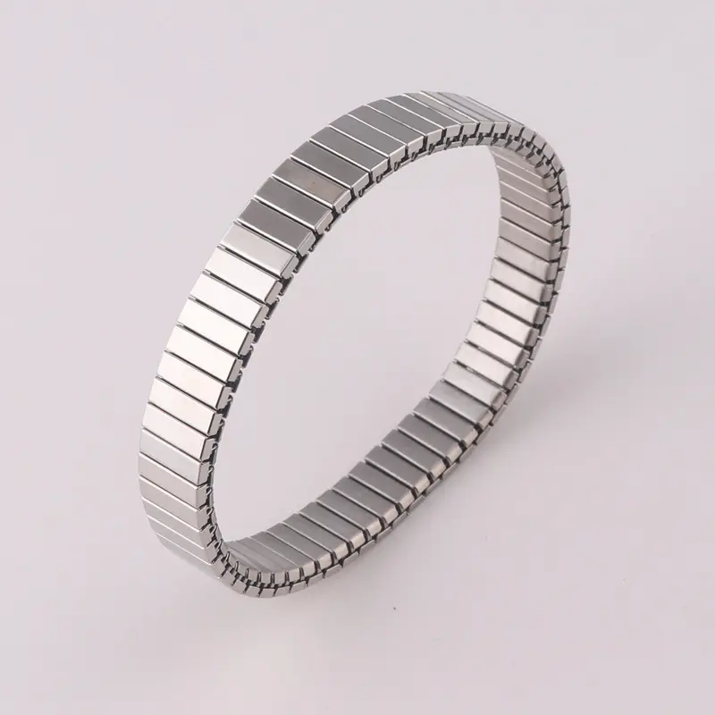 Bracelet de montre de luxe pour hommes et femmes, chaîne à maillons extensibles en acier inoxydable, bijou à la mode, 2020
