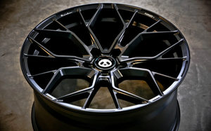 FCS-44 Cerchio Forgiato Personalizzato Monoblocco Multi-Razza Finitura <span class=keywords><strong>Nera</strong></span> per BMW Mercedes-Benz Audi Lexus <span class=keywords><strong>Porsche</strong></span> - Product Image 2