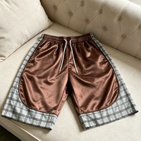 Shorts de course pour hommes personnalisés par le fabricant, avec cordon de serrage, patchwork, haute qualité, colorblock, en nylon et polyester, pour l'été